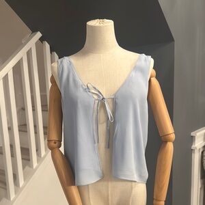 Wilfred Free Light Blue Sleeveless Top